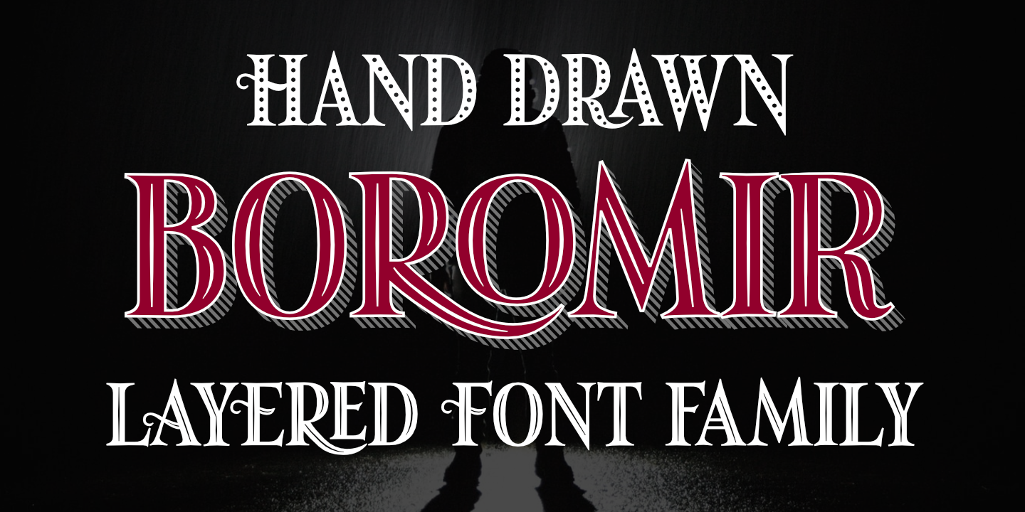 Пример шрифта Boromir